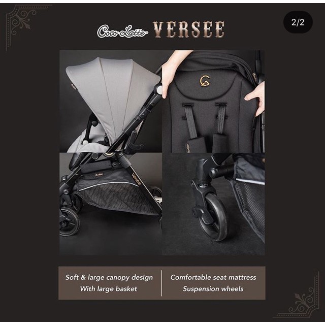 Makassar - Stroller Hadap Ibu Cocolatte Versee Reversible Handle Kereta Dorong Bayi