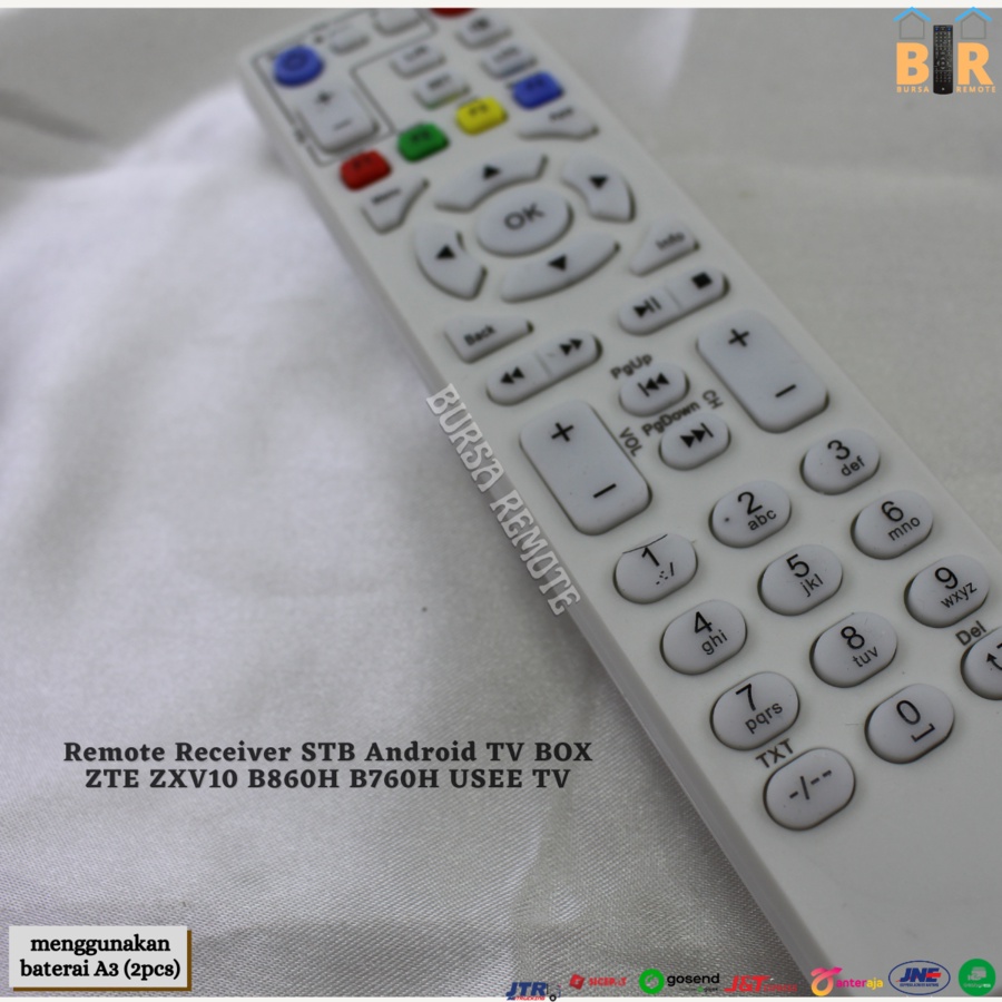 Remote Receiver STB Android TV BOX ZTE ZXV10 B860H B760H Indi MNC PLAY Speedy TV ZTE My republic v5 v4