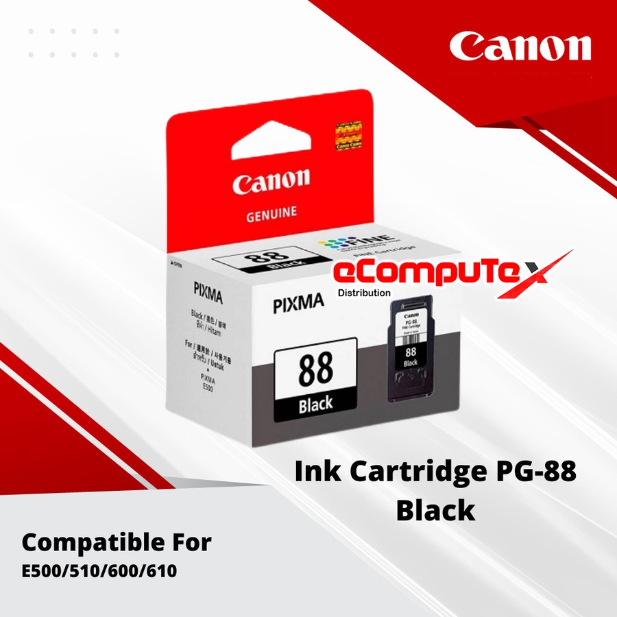 CARTRIDGE CANON PG 88 BLACK / TINTA CATRIDGE CANON PG88 HITAM - RESMI