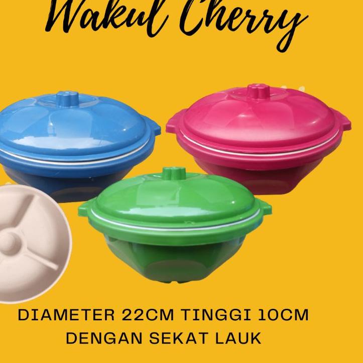 [⚡pecial 7.7]Wakul Hajatan Motif Cherry / tempat bancaan / Wakul Plastik  / tempat kenduri