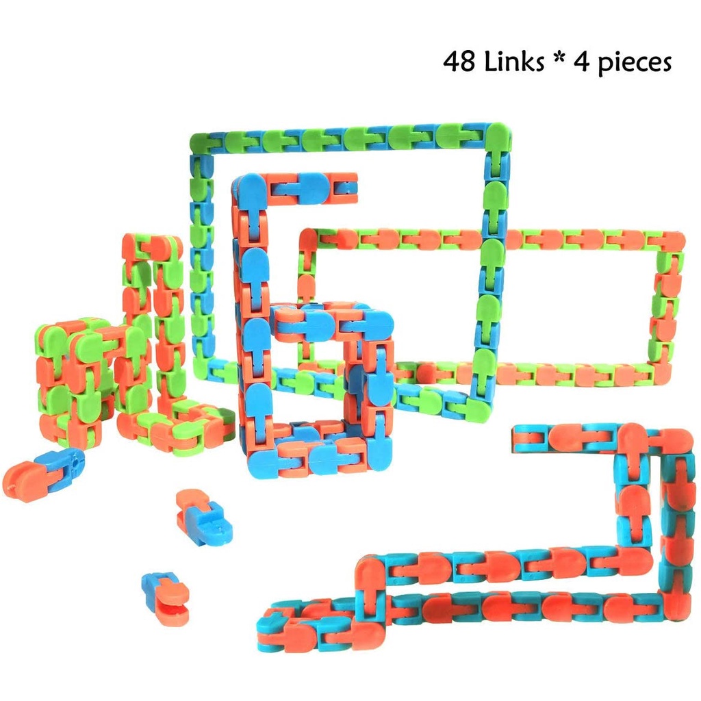 Wacky Tracks Mainan Puzzle Kubus Fidget Snap And Click Untuk Melatih Sensorik Anak