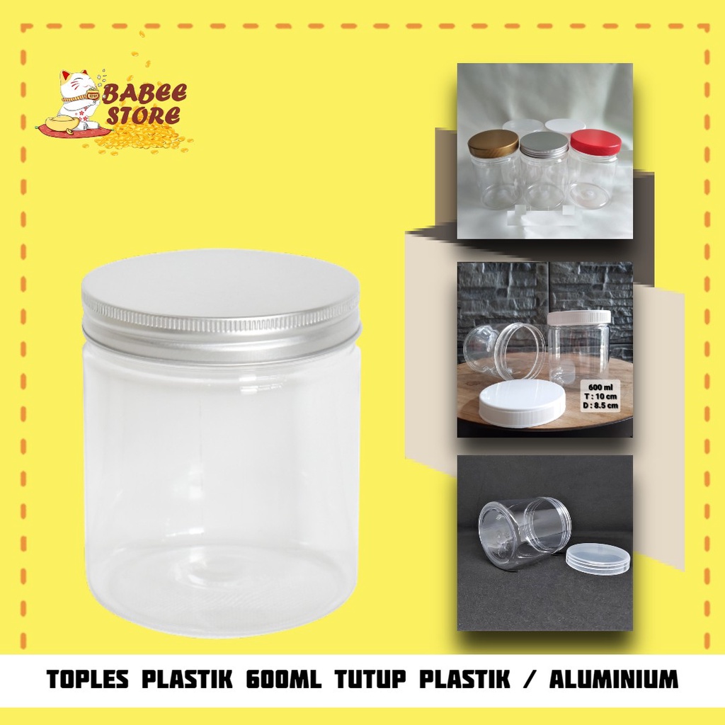 TOPLES TABUNG 600ML PLASTIK / TOPLES SILINDER TEBAL FREE PACKING DUS