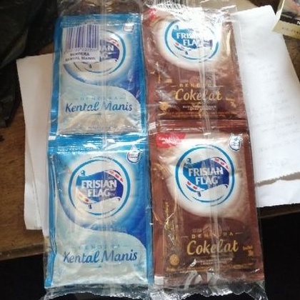 

Susu kental manis bendera renteng / Frisian Flag renceng
