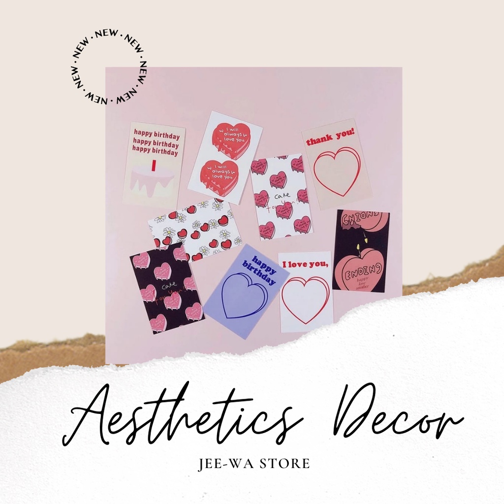 

[ JEE - WA ] ISI 9 PCS - Aesthetic Decoration Memopad, Memo, Journaling, Scrapbook, Note Catatan Sekolah Murah | Aesthetics Stationary Murah | Aesthetic Decor Kawaii Lucu Murah | Wall Decor Lucu Murah Aesthetics Gemoy