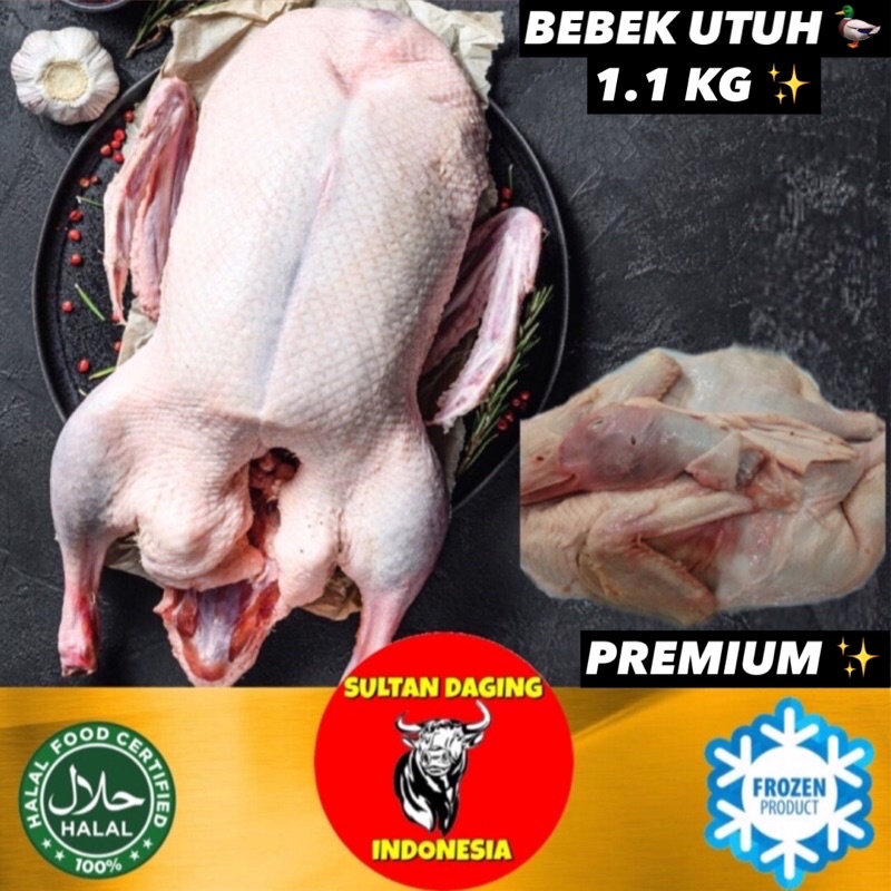 

DAGING BEBEK PEKING PREMIUM 1.1 KG/BEBEK UTUH/DAGING BEBEK SEGAR/DAGING BEBEK MURAH/DAGING BEBEK LOKAL/ DAGING BEBEK JUMBO/BEBEK UTUH 1 EKOR/BEBEK FRESH