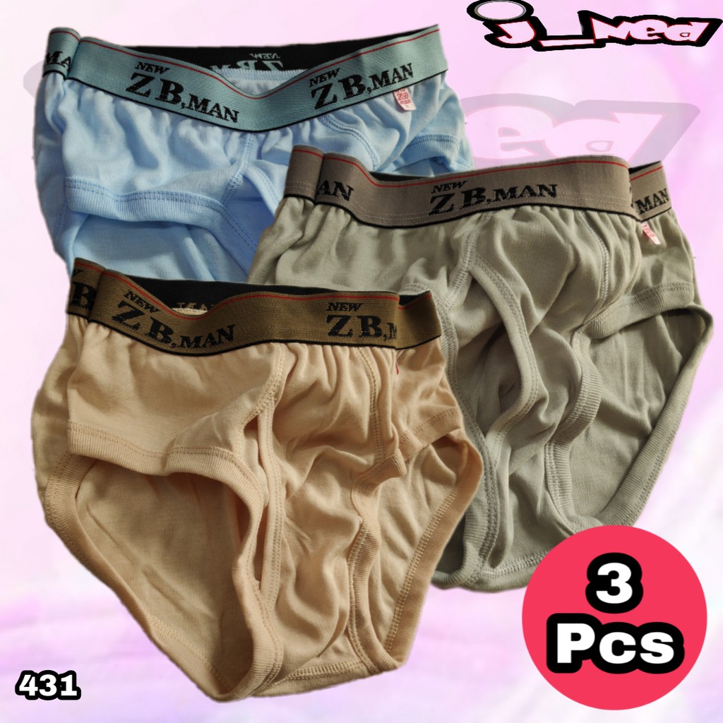 J431T HARGA 3 PCS Celana dalam Pria - Men Underwear - ZB  Man - Murah Berkualitas