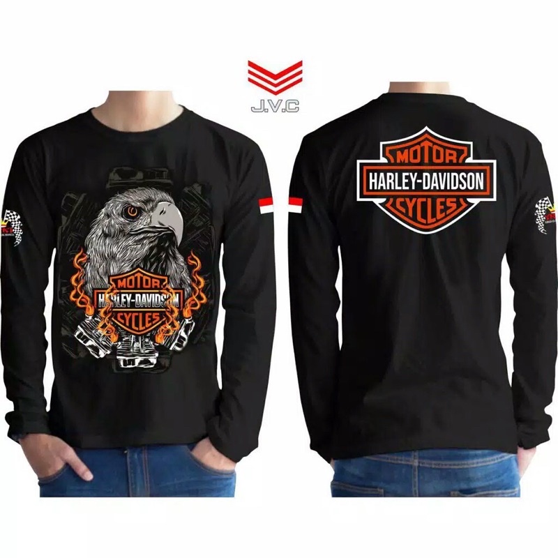 HARLEY DAVIDSON KAOS HARLEY DAVIDSON LENGAN PANJANG BAJU HRLEY DAVIDSON PRIA KAOS HARLEY DAVIDSON OR