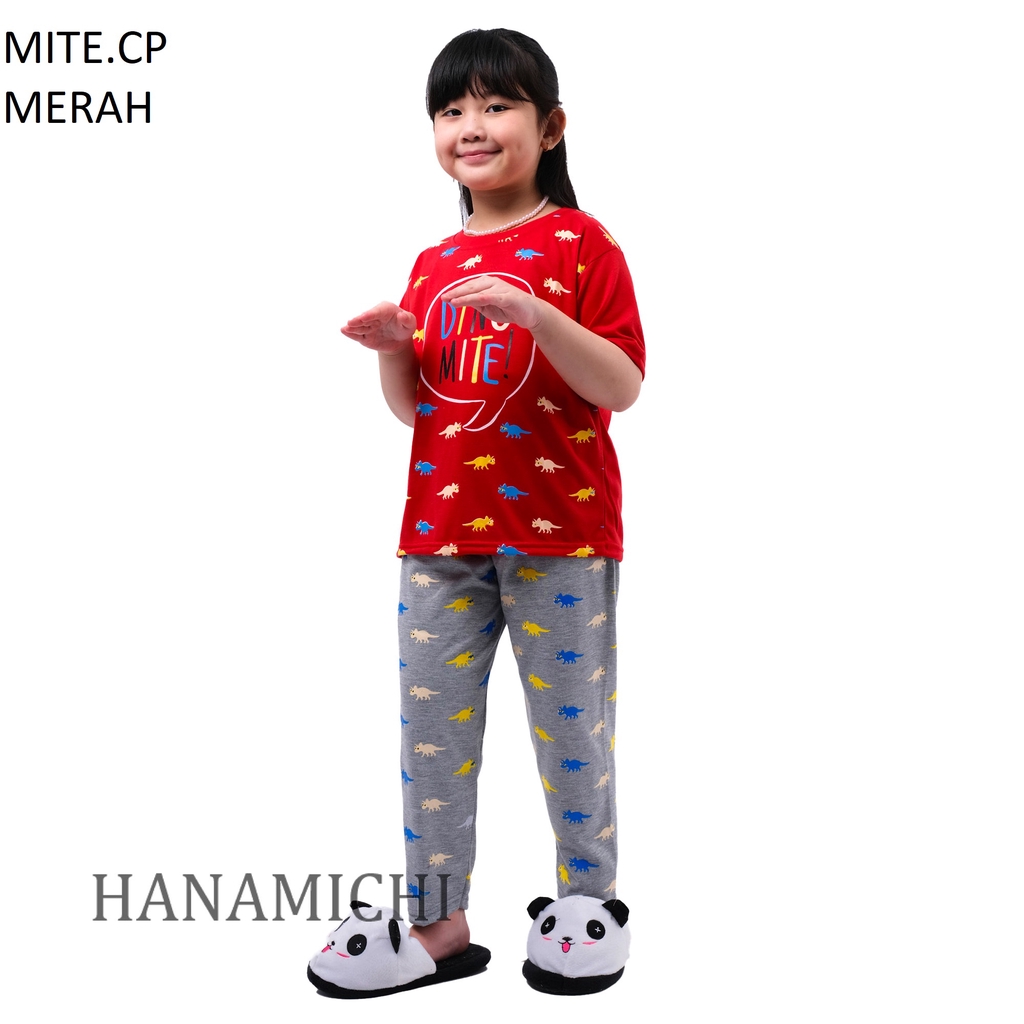 Hanamichi MITE.CP Setelan Baju Tidur Anak Lengan Pendek