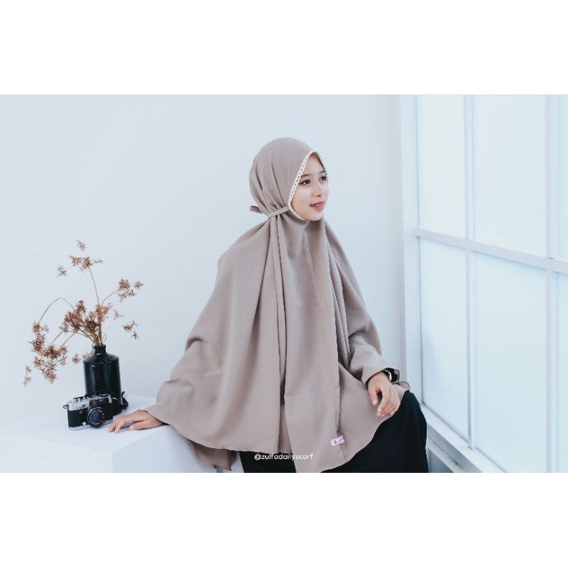 bergo maryam renda jumbo khimar aluna renda jumbo
