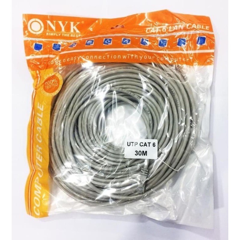 Kabel LAN 30m CAT 6 Internet Jaringan Cat6 UTP 30 Meter