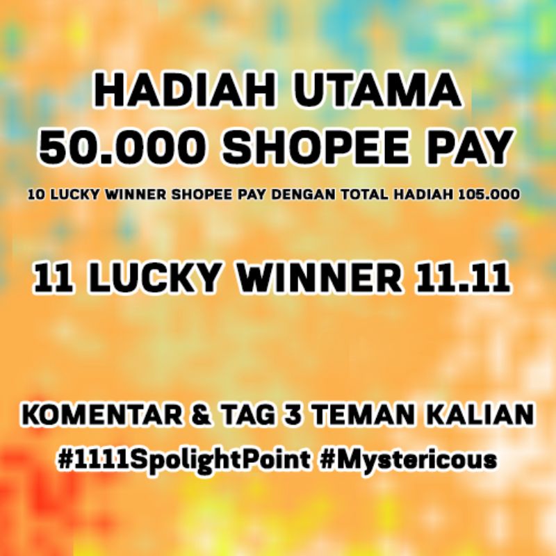 GIVEAWAY MYSTERICOUS HADIAH TOTAL 5000.000 #SEMUAPASTIMENANG . BACA SYARAT &amp; KETENTUAN