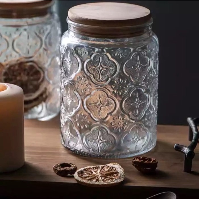 Toples Kaca Kedap Udara  Glass Storage Jar  Premium Glass Sealed Jar