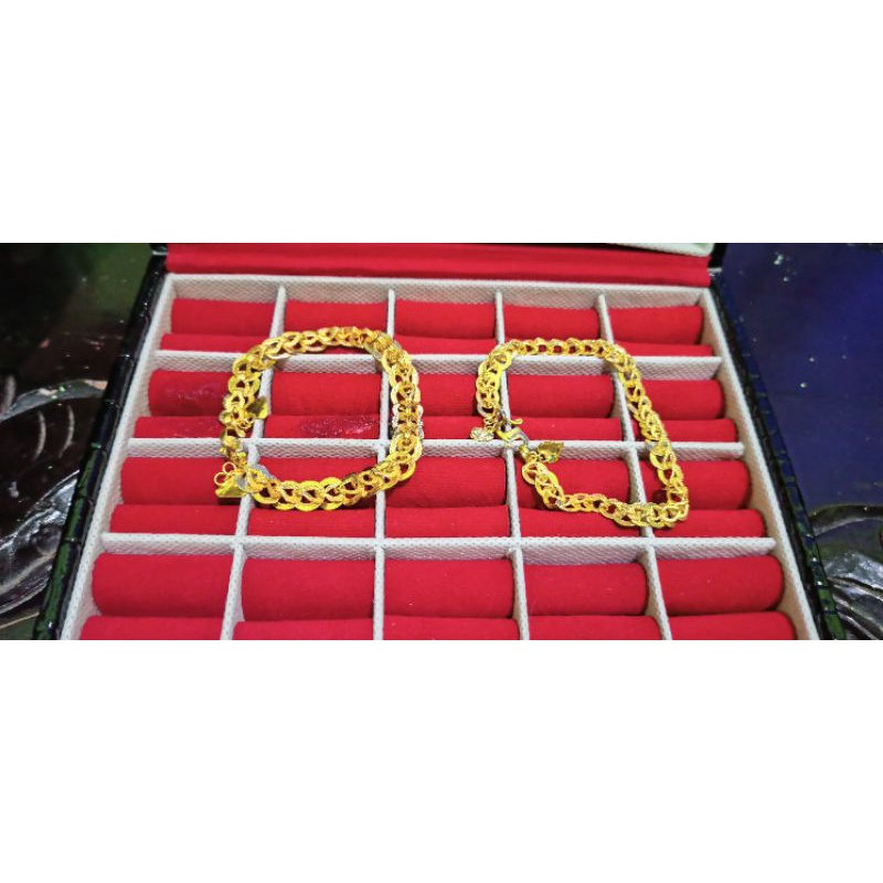 GELANG KELABANG GELANG EMAS KELABANG LAPIS EMAS 24K KUNING EMAS