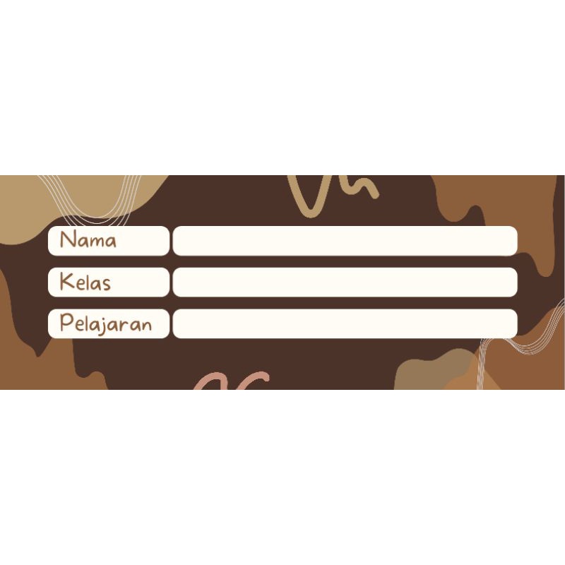 

Sticker Mapel Label Buku Sekolah