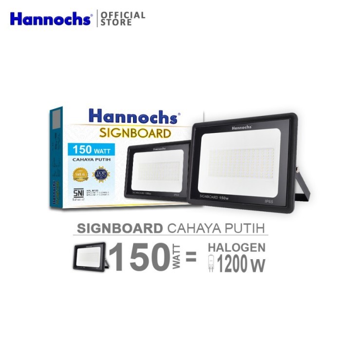 Lampu Sorot / Tembak Hannochs Signboard 150W LED Bergaransi