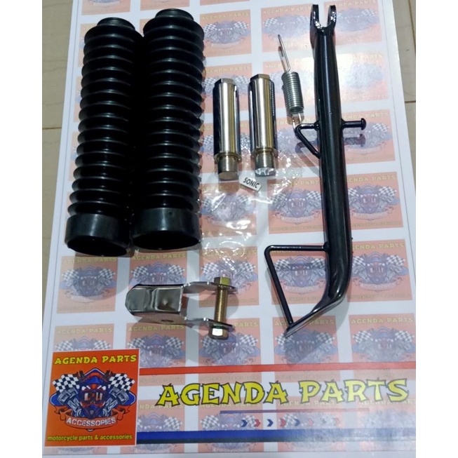 PAKET PENINGGI SHOCK DEPAN BELAKANG HONDA SONIC