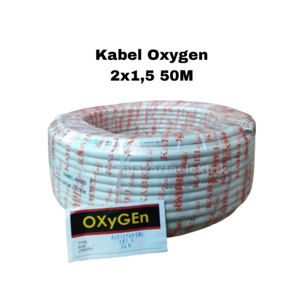 Kabel Listrik 2x1.5 kawat / Kabel Oxygen 2x1.5 (1Roll=50Meter)