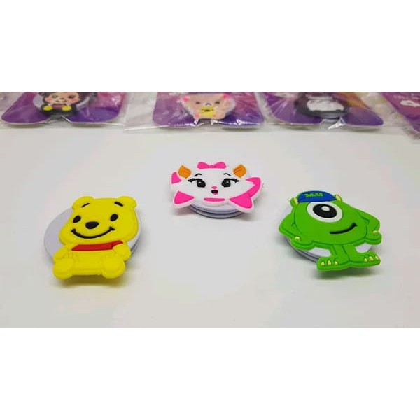 Pop Socket Karakter 3D Pegangan HP Kartun Lucu Kaitan Belakang HP Model Boneka