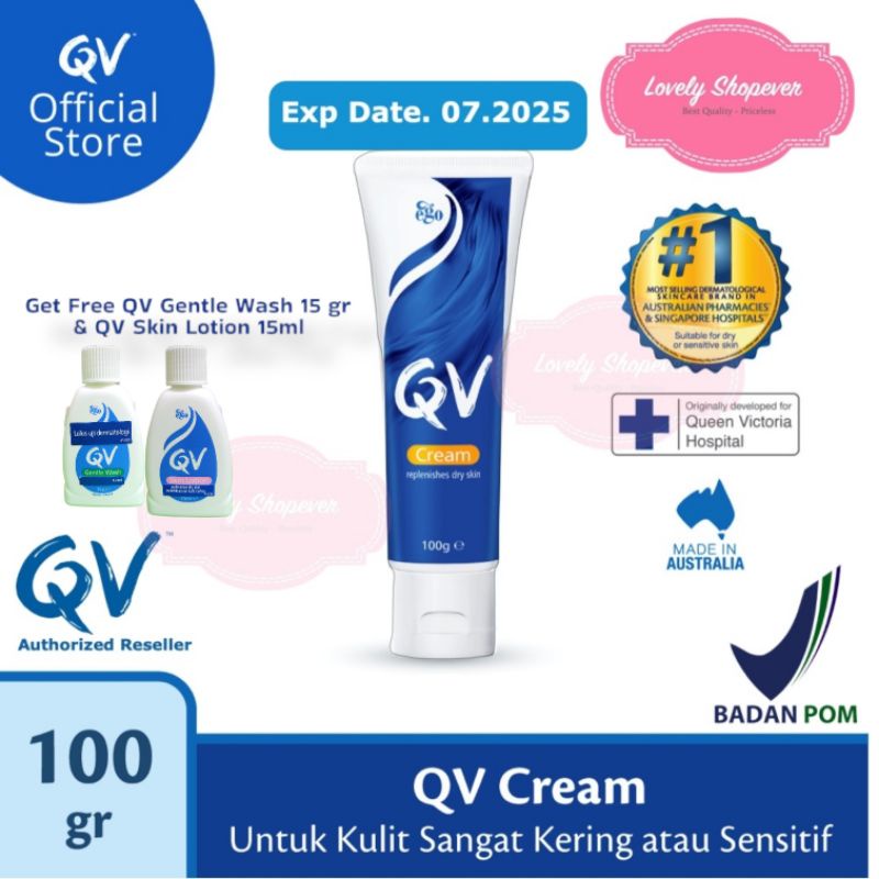 QV Cream 100 gr 100gr Dermatologis EGO BPOM