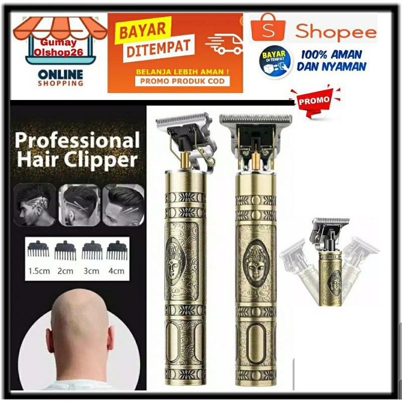 Hair Clipper Trimmer Detailer Alat Cukur Rambut Buddha Clipper WS T99 / Mesin Cukur Rambut Botak