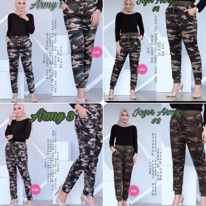 celana jogger wanita army/celana legging wanita/celana senam import