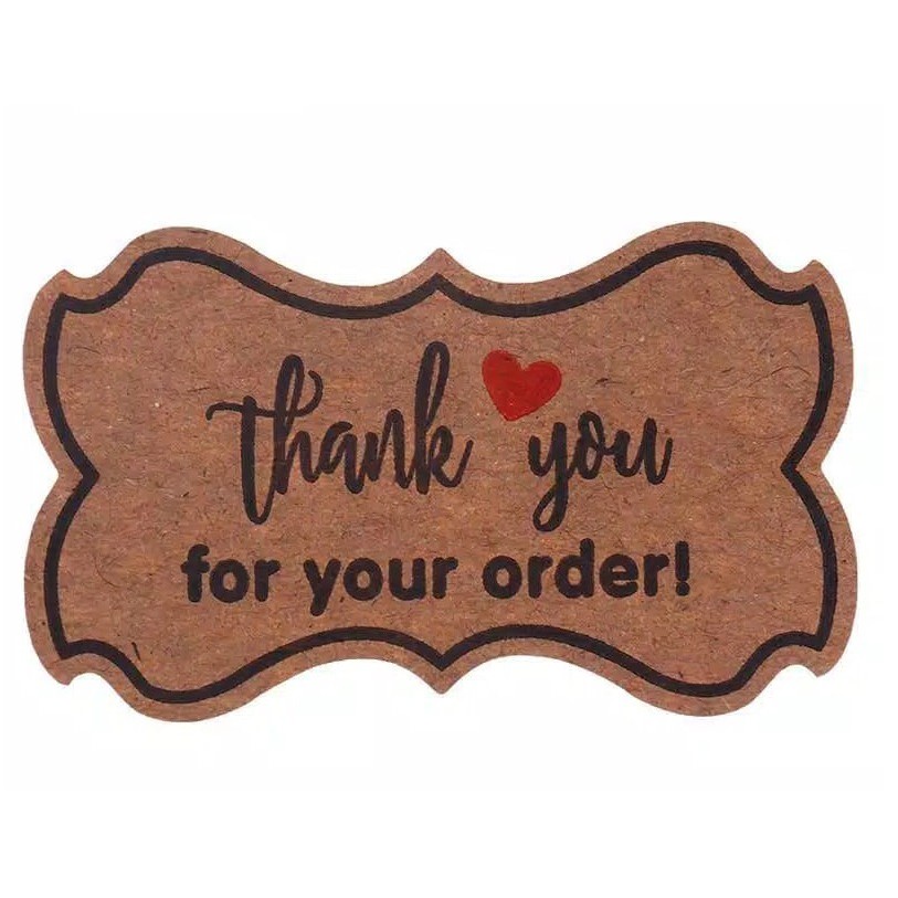 

Stiker Thank You kraft / Stiker terima kasih/stiker segel/Stiker segel kemasan /Stiker segel amplop ST08