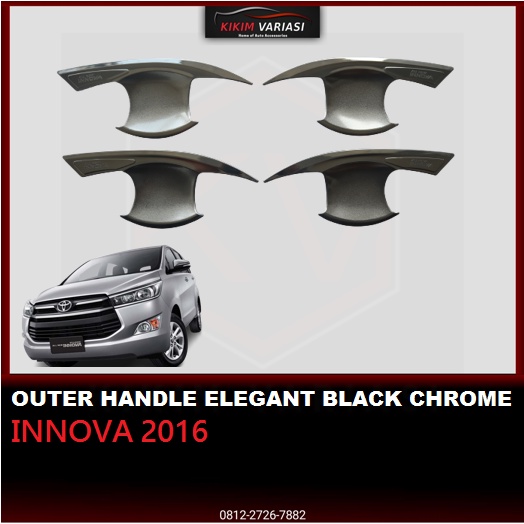 OUTER HANDLE INNOVA 2016 ELEGANT BLACK CHROME