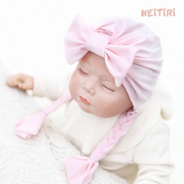 Turban Pita Bayi / Ciput Bayi Pita / Turban Kepang Bayi Anak Perempuan / Ciput Bayi Newborn