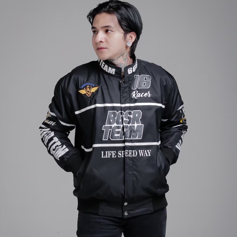 Nascar Jacket Bgsr Original Hitam