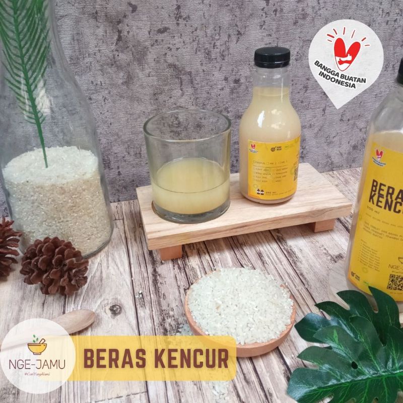 

Jamu Beras Kencur Botol 250/500/1000 ml 100% Alami Freshly Home Made