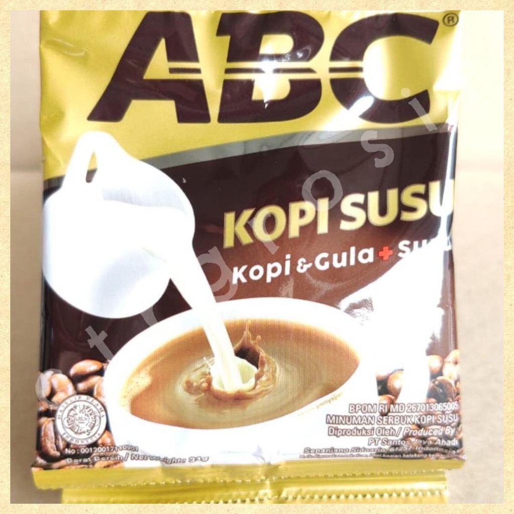 

ABC KOPI SUSU SACHET 10PCS X 31GR