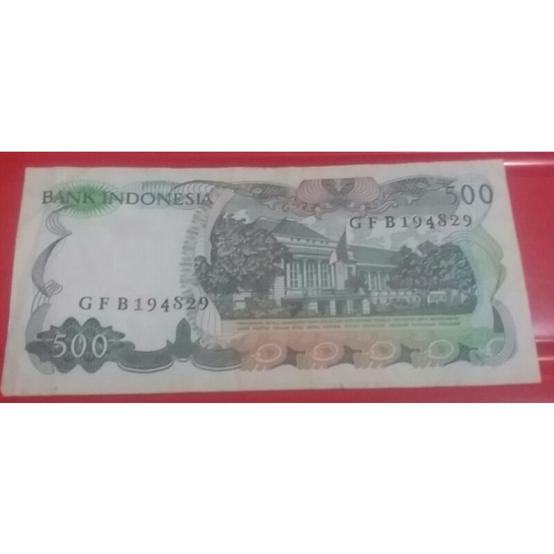 uang kuno 500 rupiah bergambar bunga bangkai