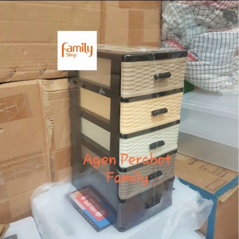 Container Mini (Plastik Cabinet) Susun 5 Hawaii Montella