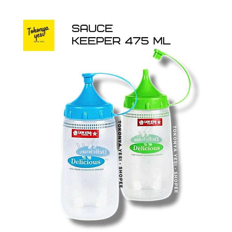 

Lion Star Botol Isi Ulang Kecap 475 Ml Saos Saus Sambal Sauce Keeper TS-47