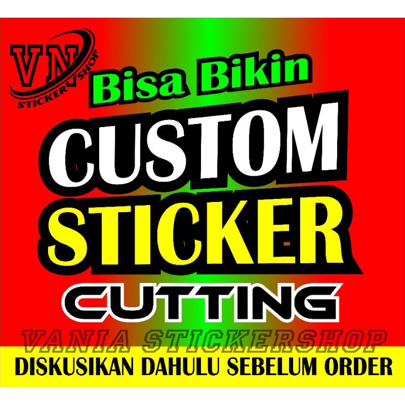 

Sticker custom ,Sticker etalase, sticker gerobak jualan