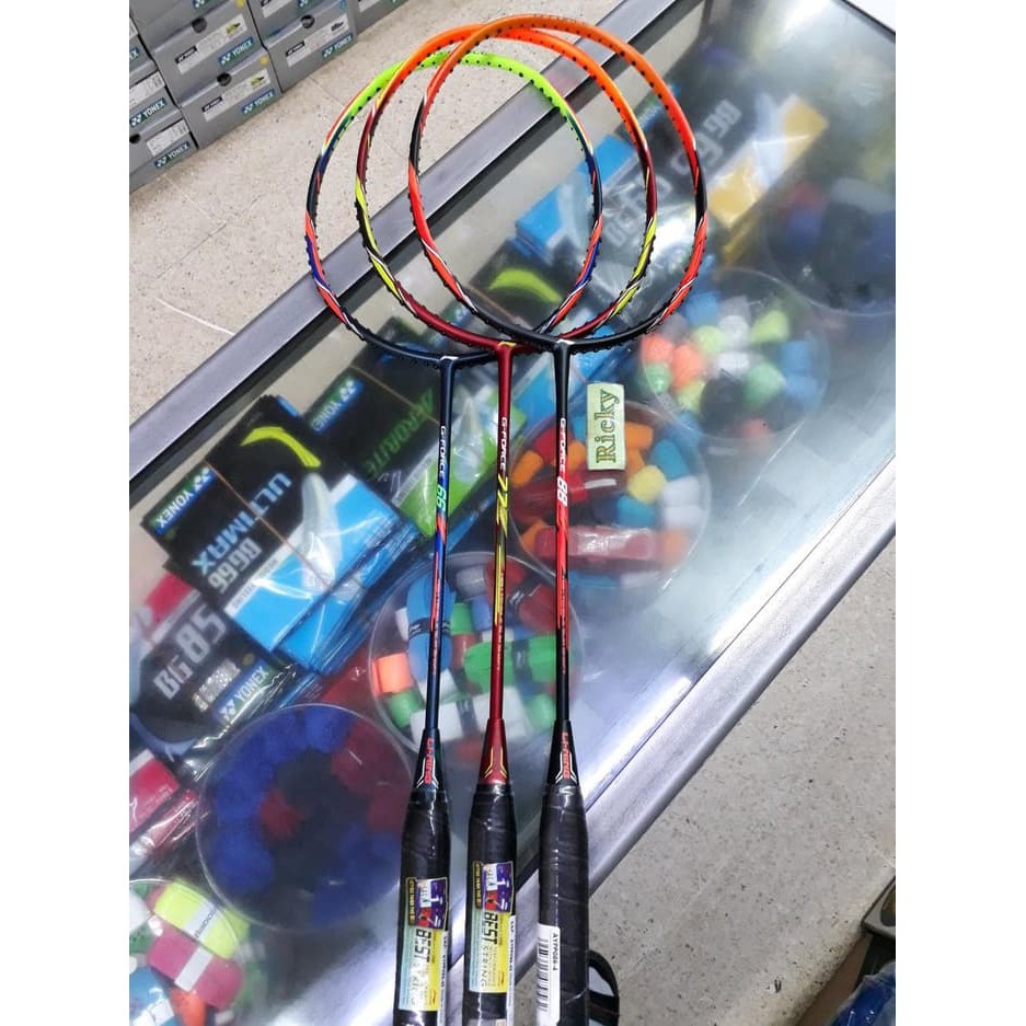 Raket Badminton Lining G-Force 66 - 77 - 88 Paket - Tas 1R - Senar Ap6
