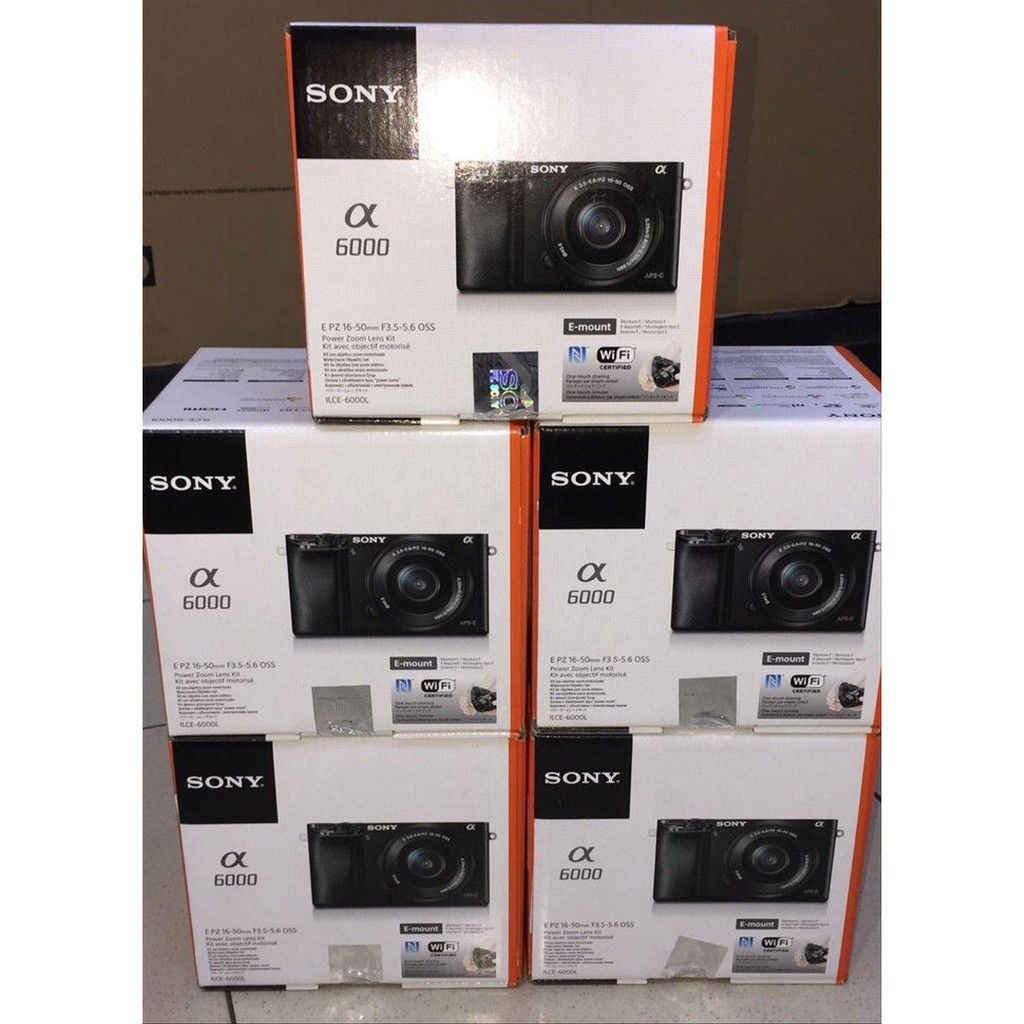 Kamera Mirrorless Sony a6000 lens kit new segel garansi resmi sony