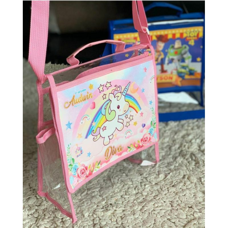 

Clear Kids Bag/Hampers/Souvenir Ulang Tahun/Aqiqahan/Tasyukuran/goodie bag/khitanan/suvenir/tas mika