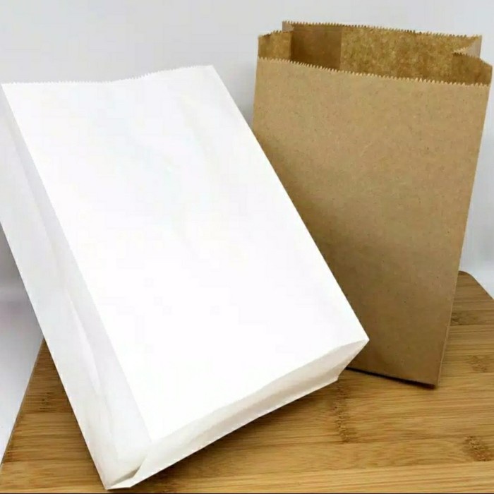 NEW PAPER BAG FOOD GRADE/ KANTONG KERTAS - Cokelat