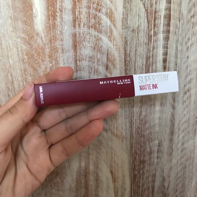 Preloved Lipstik Maybelline Super Stay Matte Ink City Edition 117 Ground Breaker