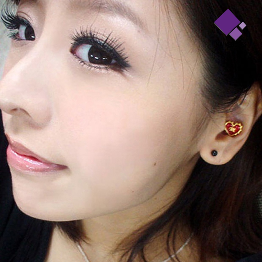 Anting Stud Bentuk Barbell Bahan Titanium Untuk Wanita