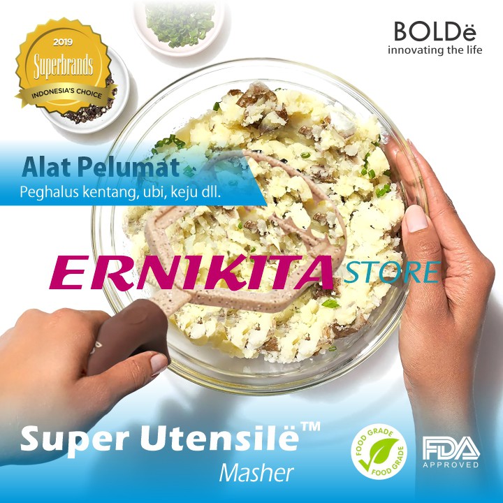 BOLDe MASHER POTATO - Super Utensil Pelumat Penghalus Kentang