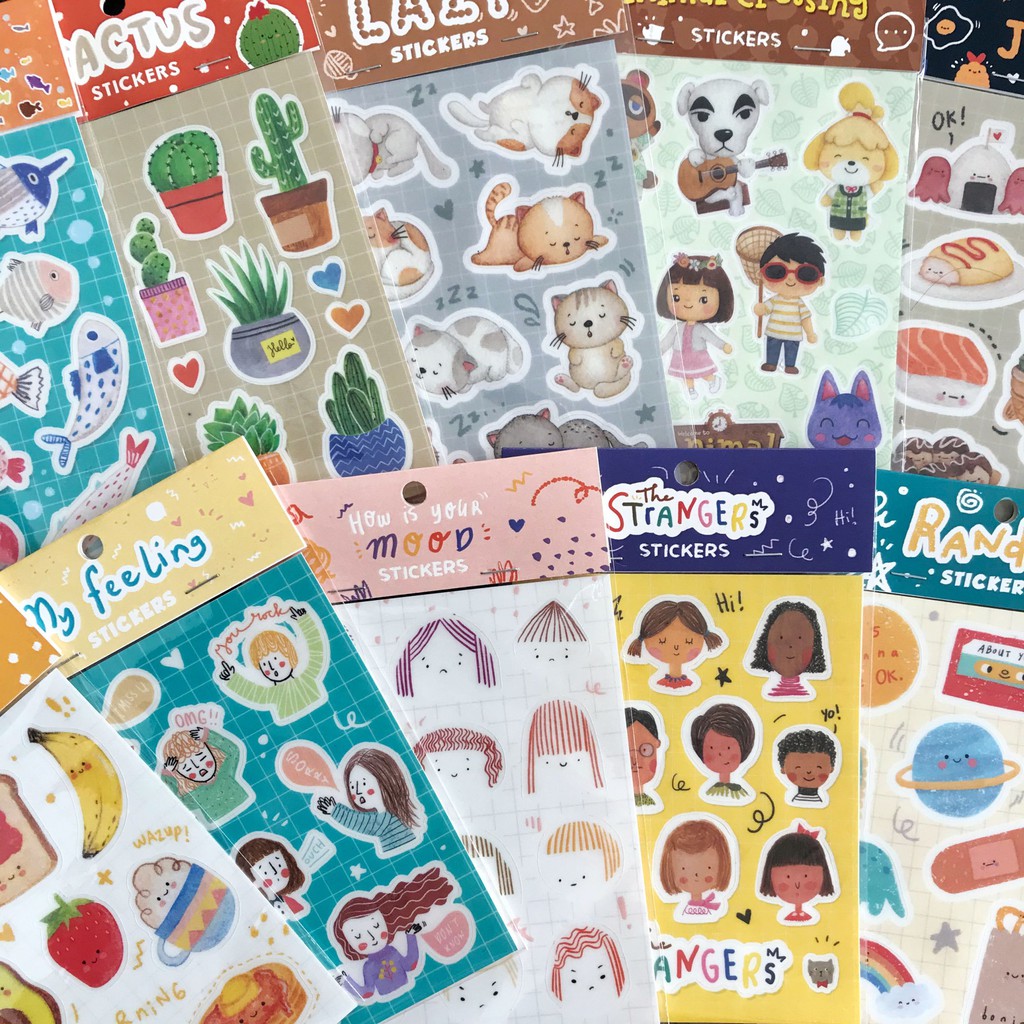 MENTOL ART Sticker Set Die Cut / Kiss Cut - Stiker Ilustrasi-1