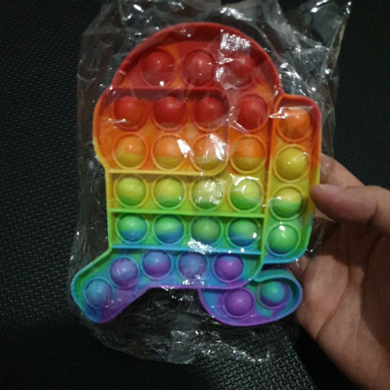 [50+ Model Pop It] POP IT ALL VARIANT | Popit Rainbow Macaron Sugus UV Colorful-Among Us Run Rainbow