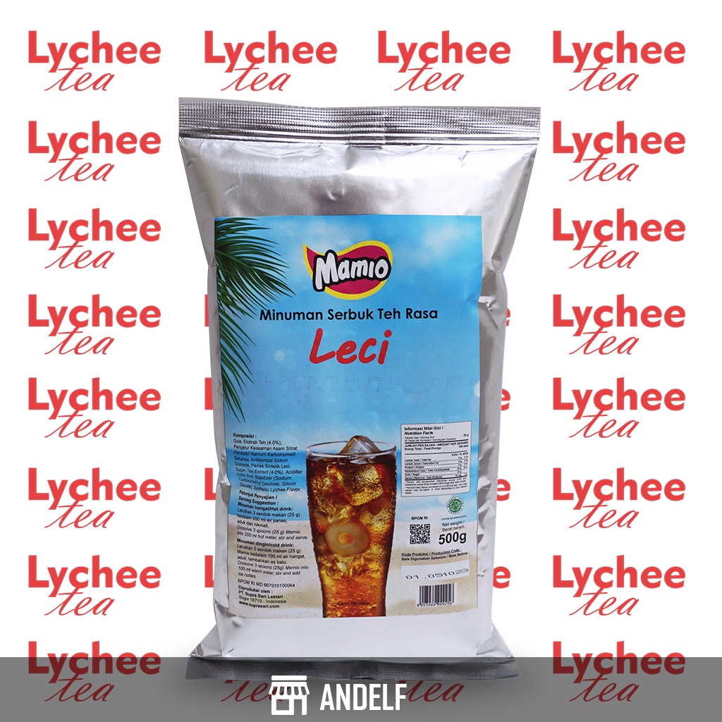

Bubuk Minuman Lychee Tea Kemasan 500 gram