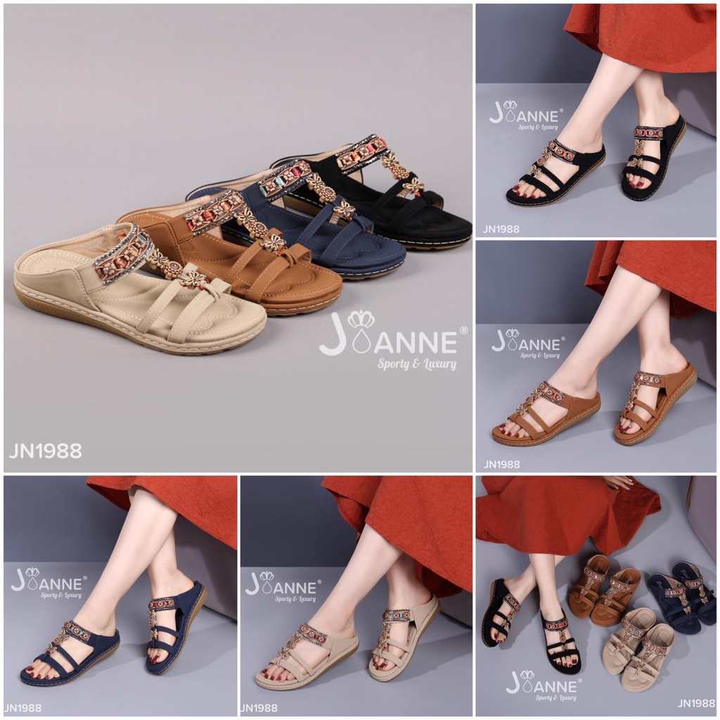 JOANNE Sandals Wanita Shoes #JN1988 ORIGINAL