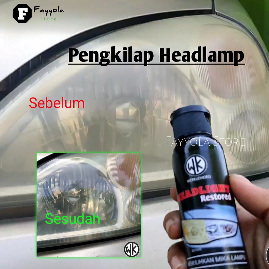 Werkudhoro Headlight Restored / Pembersih Mika Lampu Mobil / Headlamp Polish / Pengkilap Kaca Lampu