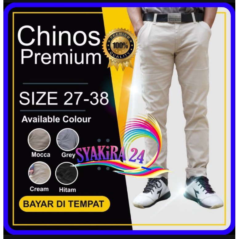 CELANA PANJANG REGULAR CELANA STANDARD KAIN TWILL / CHINO STANDARD