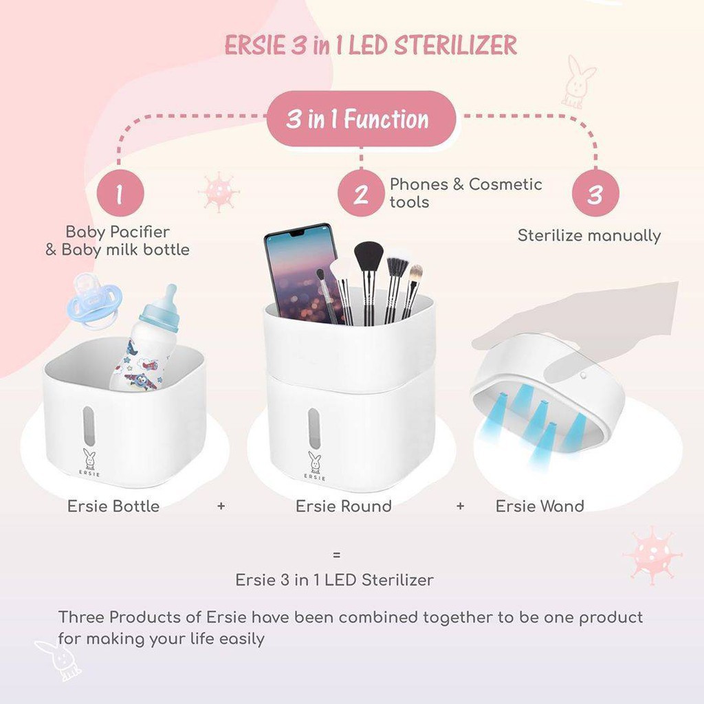 Ersie 3 In 1 LED Sterilizer