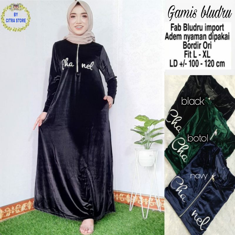 gamis bludru